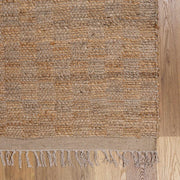Lonut Checkered Jute Area Rug