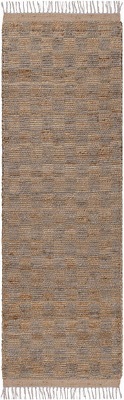 Lonut Checkered Jute Area Rug