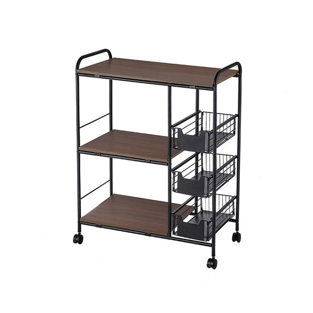 Multifunction 4 Tire Large Carbon Steel and Wooden