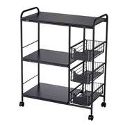 Multifunction 4 Tire Large Carbon Steel and Wooden
