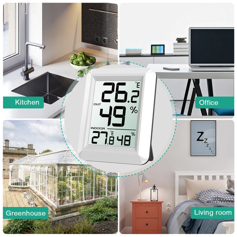 ORIA Digital Thermometer LCD Indoor Outdoor Thermometer