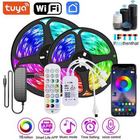 Rgb 5050 Led Strip Lights for Bedroom Bluetooth