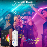 Rgb 5050 Led Strip Lights for Bedroom Bluetooth