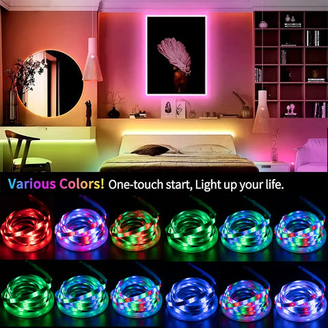 Rgb 5050 Led Strip Lights for Bedroom Bluetooth